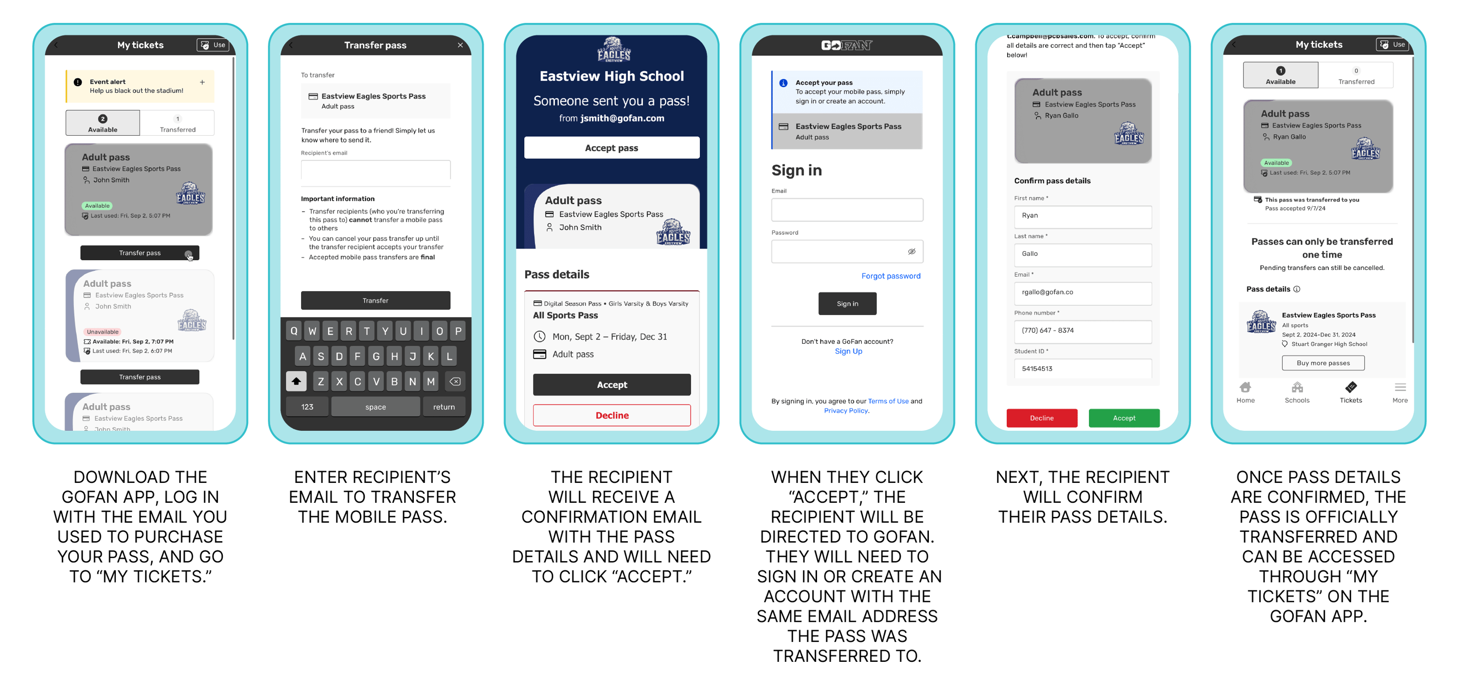 2024_GoFan - How to Transfer Mobile Passes